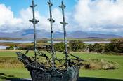 The National Famine Memorial at Murrisk, County Mayo, Ireland.