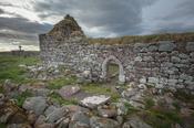 Early Christian church ruins at Gubbinwee, County Mayo, Ireland.