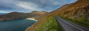 The road to Keem Bay on the Wild Atlantic Way, Achill Island, County Mayo, Ireland.