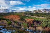 Winter view over the Wild Nephin Wilderness Area from Letterkeen. Ballycroy National Park, County Mayo, Ireland. image