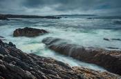 Rocky coastline along the Atlantic Drive, Achill Island, County Mayo, Ireland. image
