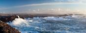 Storm waves crashing against the cliffs of Belmullet, Co Mayo, Ireland. image