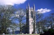 Drumcliffe church, burial place of WB Yeats, Co Sligo, Ireland.