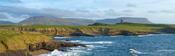 Classie Bawn Castle and the Sligo Hills, Mullaghmore, Co Sligo, Ireland.