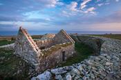 The monastic settlement and cashel, Inishmurray Island, County Sligo, Ireland. image