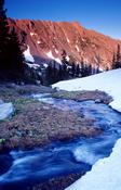 Meltwater stream, Mount Zirkel Wilderness Area, Colorado, USA. image