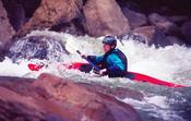 Kayaking through The Numbers, Arkansas River, Buena Vista, Colorado, USA.