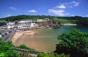 The beach front at Dunmore East, Co Waterford, Ireland.