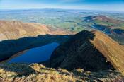 View over Coumshingaun, Comeragh Mountains, Co Waterford, Ireland. image