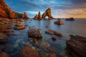 Evening at Crohy Head sea arch, County Donegal, Ireland. image