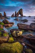 Evening at Crohy Head sea arch, County Donegal, Ireland. image