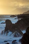 Rocky evening coastline along the Atlantic Drive, Achill Island, County Mayo, Ireland. image