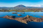 Cragh Islands and Errew Peninsula, Lough Conn, County Mayo, Ireland.