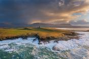 Mullaghmore Head and Classie Bawn Castle, County Sligo, Ireland.