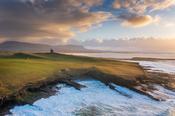 Mullaghmore Head and Classie Bawn Castle, County Sligo, Ireland.
