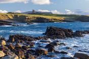 Mullaghmore Head and Classie Bawn Castle, County Sligo, Ireland.