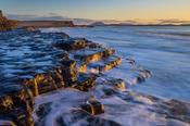 Wave-washed rock ledges, Enniscrone, County Sligo, Ireland image