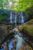 Ess-na-Crub waterfall, Glengarriff, Glens of Antrim, County Antrim, Northern Ireland.