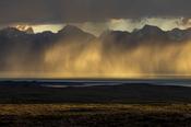 Arid landscape south of El Chalten, Patagonia, Argentina.