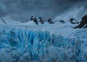 Glacier Zamudio, Cordillera Sarmiento, Patagonian Fjords, Chile.