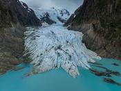 Glacier Bernal, Cordillera Sarmiento, Patagonian Fjords, Chile.