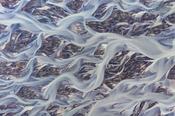 Braided river, Iceland.