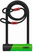 Abus Ultimate 410 UShackle Lock 230mm  10120 Cobra Cable Silver Sold Secure image