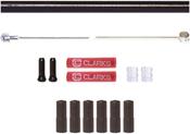 Clarks Universal SS Front  Rear Brake Cable Kit wP2 Black Outer Casing