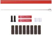 Clarks Universal SS Front  Rear Gear Cable Kit wSP4 White Outer Casing image