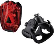 Infini Lava super bright micro USB rear light with QR bracket black with red lens