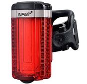 Infini Tron super bright micro USB rear light with QR bracket black with red lens