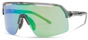Madison Crypto Air Crystal Smoke Sunglasses - Green Mirror Lens image