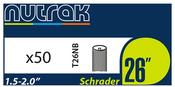 Nutrak 20 x 1.75 - 2.125 inch Schrader inner tube