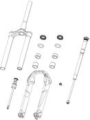 RockShox  Compression Damper Moco DNA SID BReba RL 1315 Remote Adj 10mm wKnobs Black MY13 Pushloc Only A2A