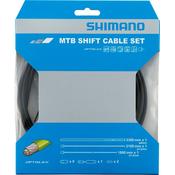 Shimano MTB gear cable set, OPTISLICK coated stainless steel inners