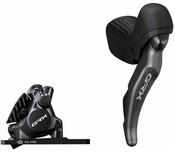 Shimano ST-RX820 GRX 12-speed STI bled with BR-RX820 flat mount calliper, right front