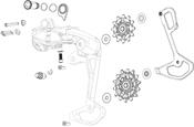 Sram Rear Derailleur Cage Assembly Kit TType Eagle AXS Full Replacement Cage Assembly Including Outer And Inner Cages Damper And Pulleys 2023  XXSL
