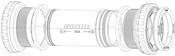 Sram Spare  Bottom Bracket Preload Adjuster Kit Dub Including Screw Outerring And 2 Innerrings NonFlanged  Flanged Flanged Compatible With Xx1 And X01 Dub Cranks Except For Fat image