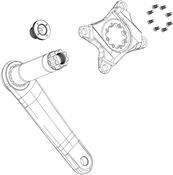 Sram Spare  CRANK ARM BOLT KIT SELFEXTRACTING M18M30 DUB image