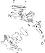 Sram Spare  Disc Brake Lever Assembly  Aluminum Lever Assembled No Hose Includes BarbOliveBoot   Code Silver Stealth C1 image