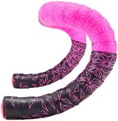 Supacaz Sticky Kush Star Fade Bar Tape NEON PINK  ANO PINK PLUGS