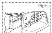Thule 52629 VeloCompact lamp holder set, 13-pin, right