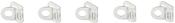 EUROFENDER Stainless Steel Chainstay Clips - Set of 5