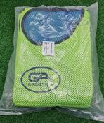 Reversible Bibs Set Of 10 - 4 colours Red / Green &amp;amp; Blue / Yellow image