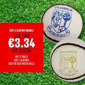 12 Sliotar OFFER €3 EACH - Size 5 Gold or Blue