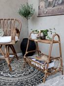 Rattan Table with Shelf