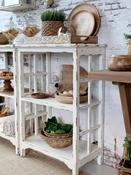 Antique Off White Shelving Unit