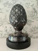 Artichoke Finial-Antique Black/Silver image