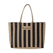 Bergamo Jute Shopping Bag- Black image