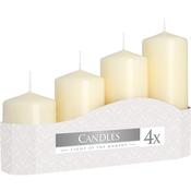 Pillar Candles- Set of 4 various sizes